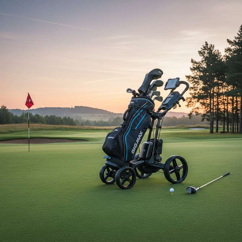 Big Max Golf-Trolley mit Zubehör